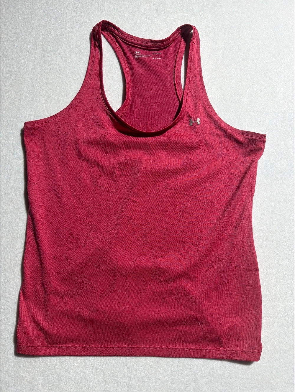Under Armour Women's Pink Racerback Tank Top Size 16